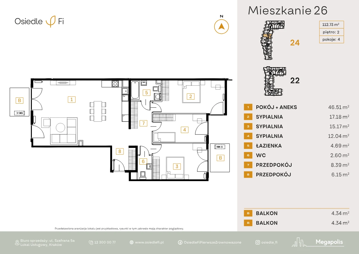 Rzut mieszkania 26
