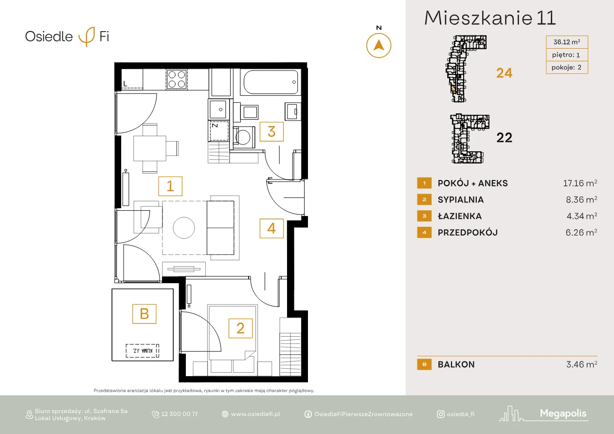 Rzut mieszkania 11
