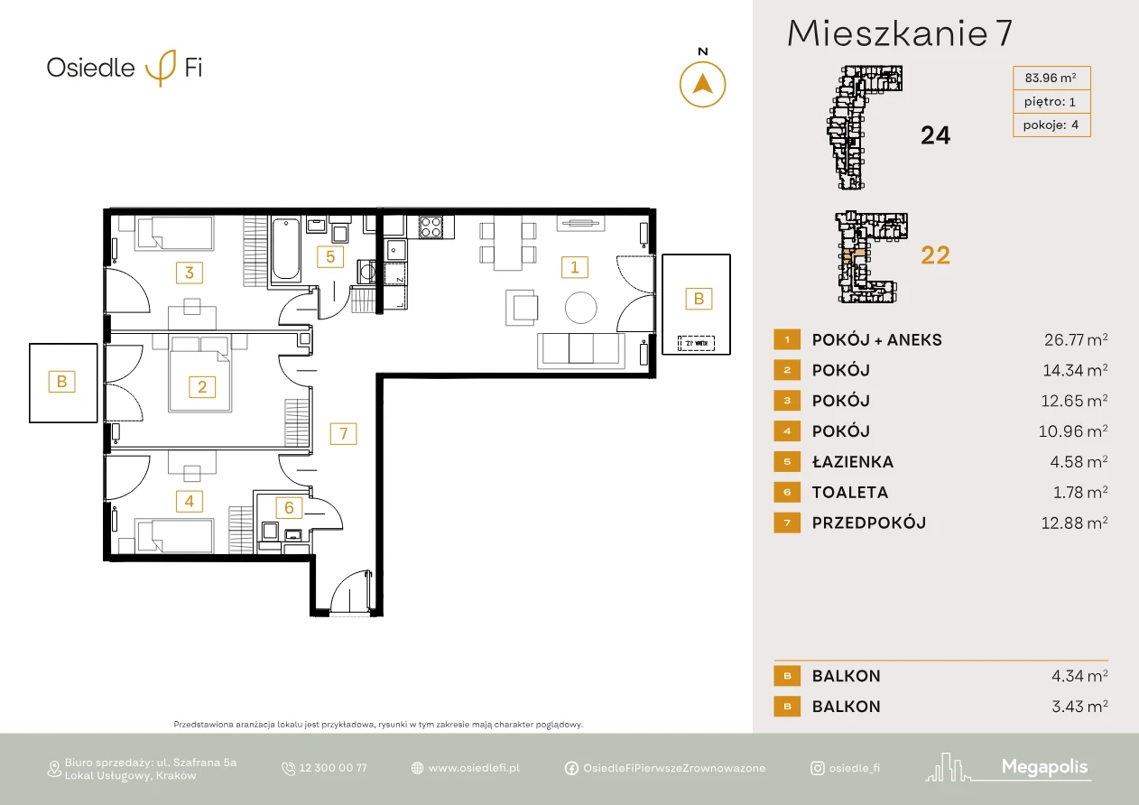 Rzut mieszkania 7