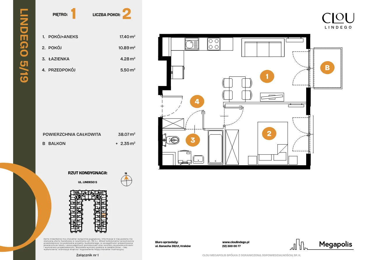 Rzut mieszkania 19
